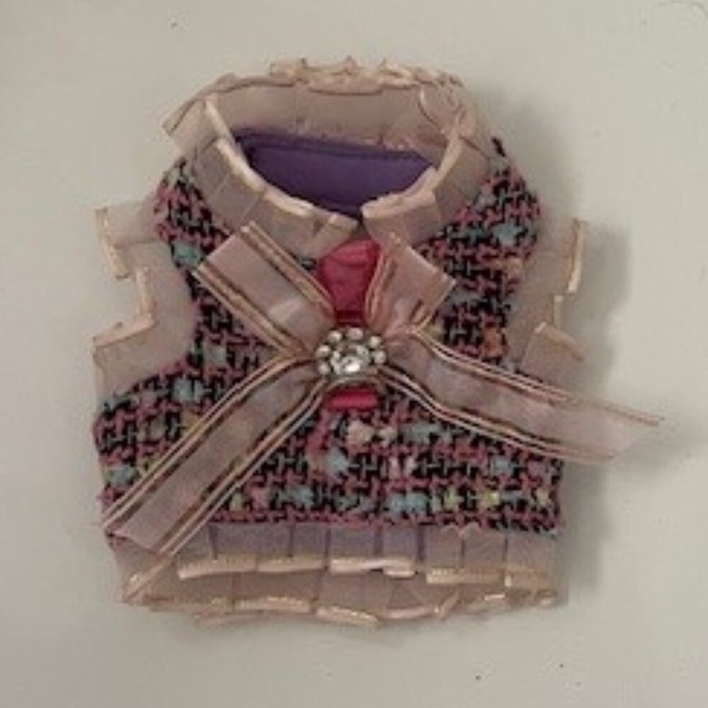 Pet 'CHANELESQ' harness/ vest - SZ XS
